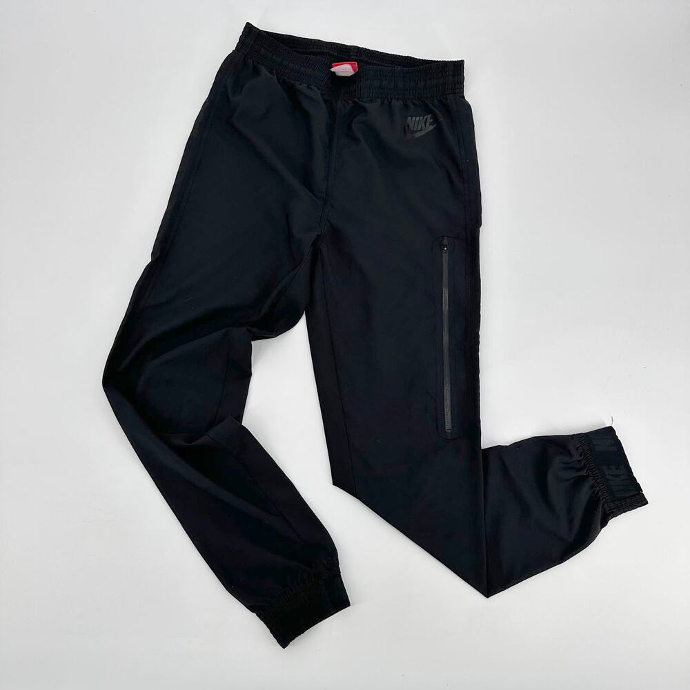 Nike Track Pant Women XS Black Jogger High Rise Stretchy Waist Pull On Athletica